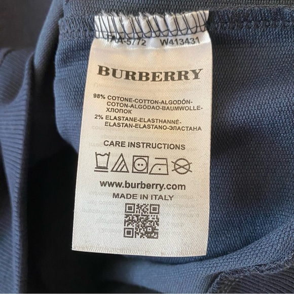 Vintage Burberry Blue Spellout Pullover Sweater Sweatshirt Top Men’s Size Large - Picture 9 of 11